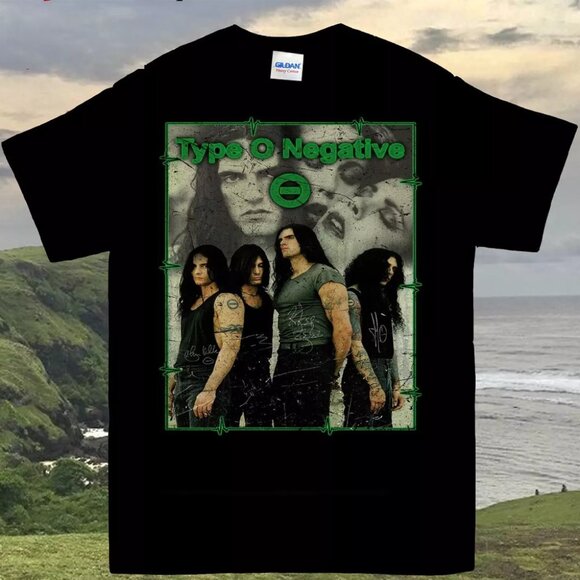 Inspired Type O Negative Graphic Black Men T- Shirt - Picture 1 of 4